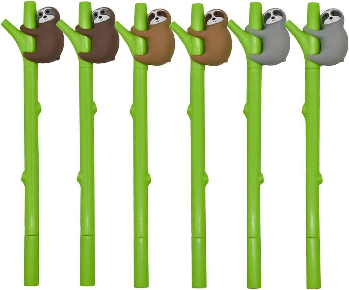 9PCS Cute Sloth Pens Kawaii Bradypod Climbing Tree Pens 0.5 mm - TTpen