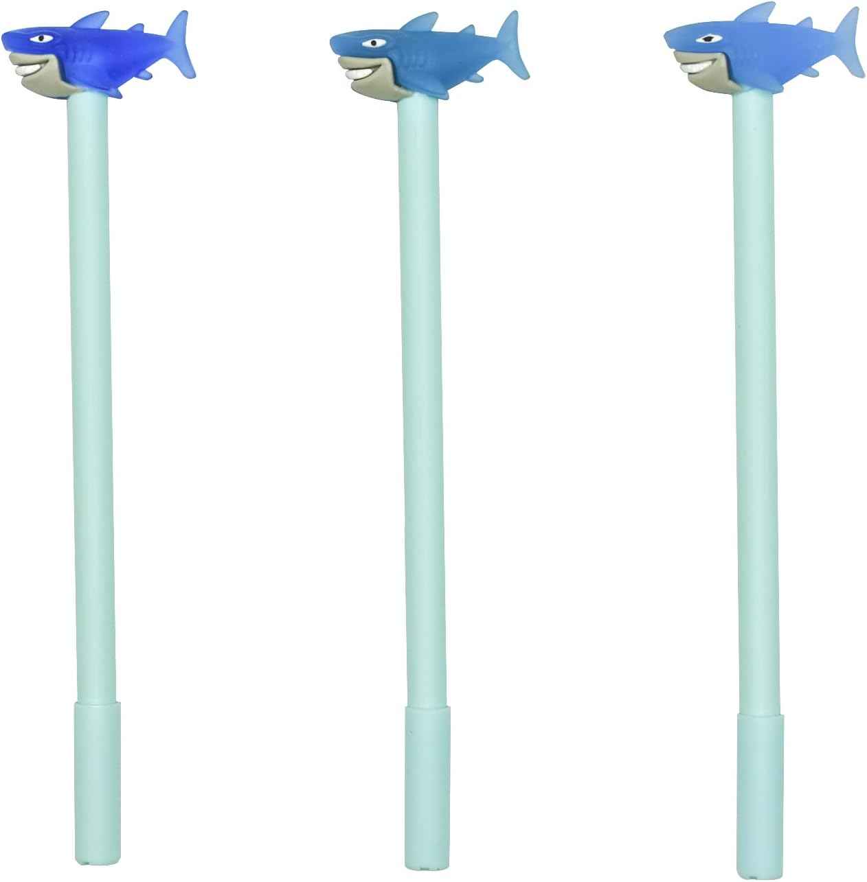 9PCS Cute Cartoon Shark Marine Animal Gel Pens Black Ink - TTpen