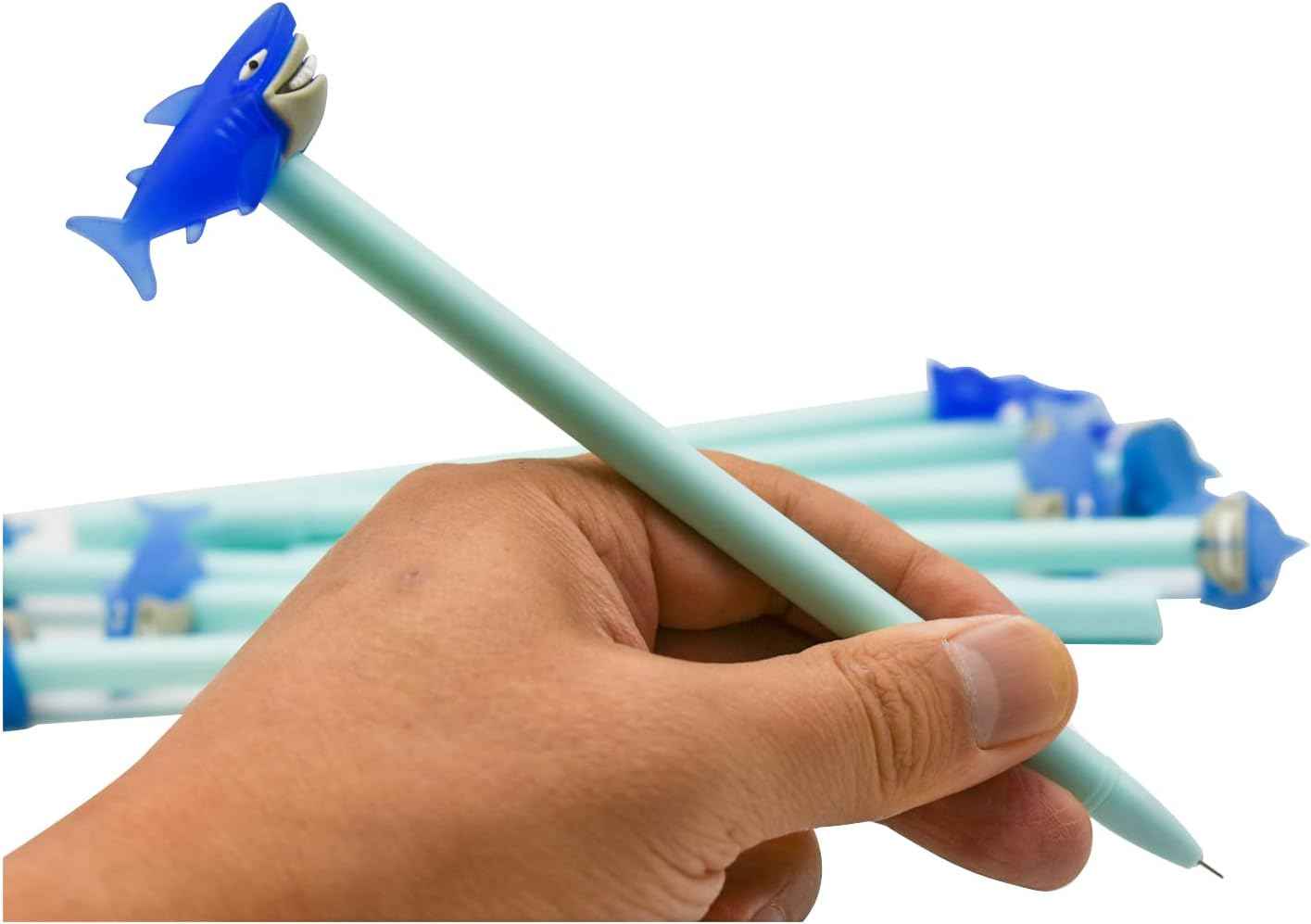 9PCS Cute Cartoon Shark Marine Animal Gel Pens Black Ink - TTpen