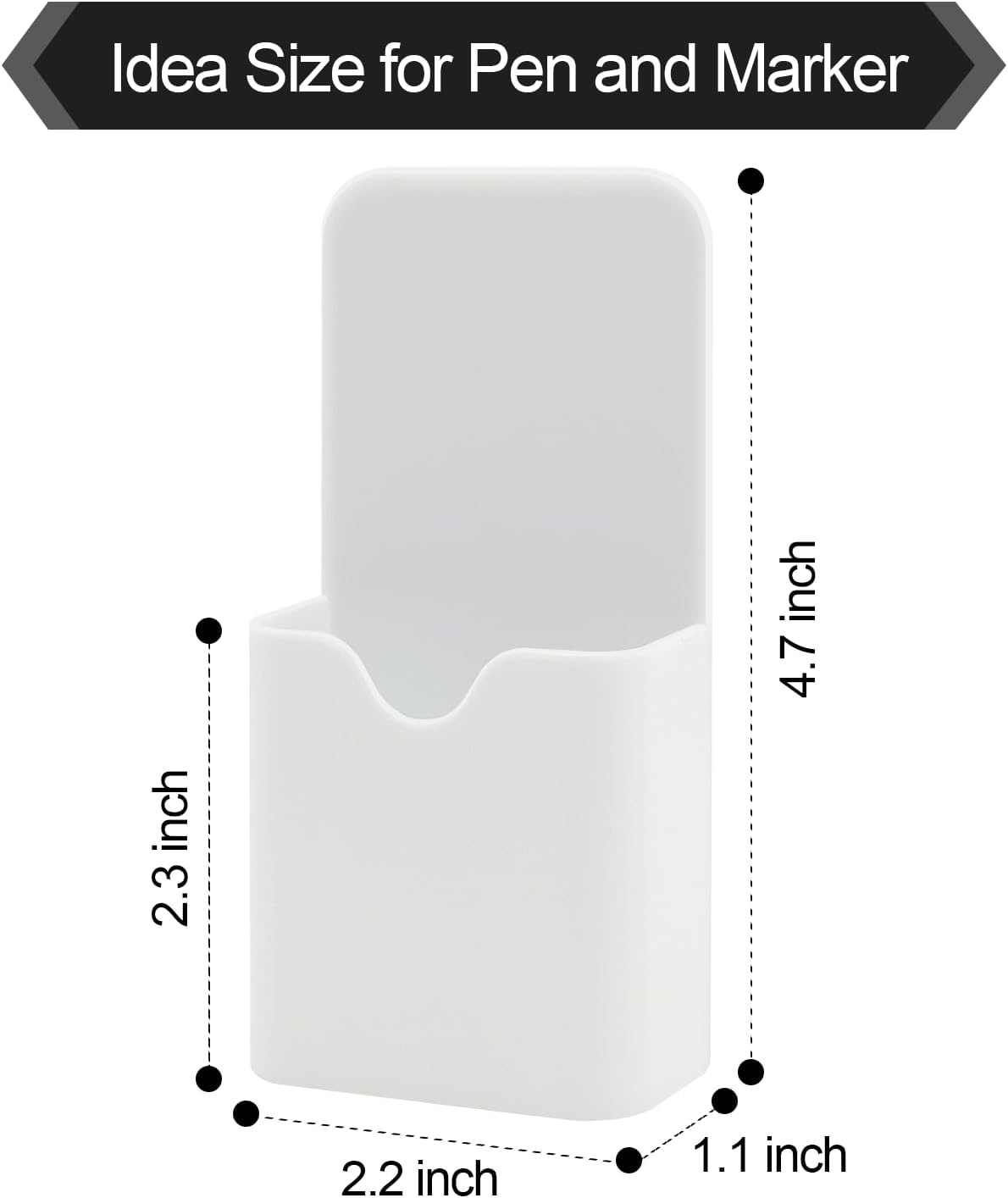 2PCS Magnetic Dry Erase Marker Pen Holder Small for Fridge Whiteboard