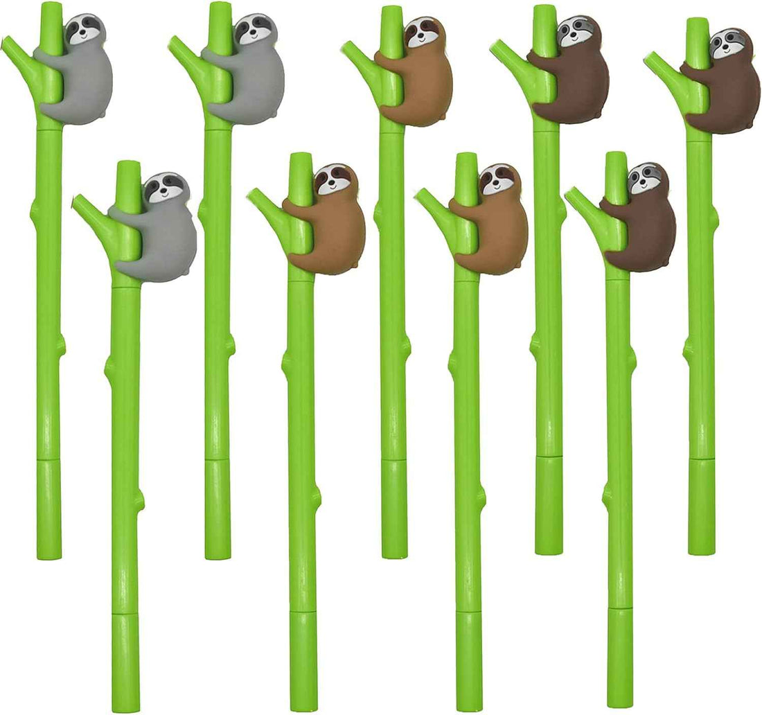 24PCS Sloth Kawaii Bradypod Climbing Tree 0.5mm Black Ink Gel Pens - TTpen