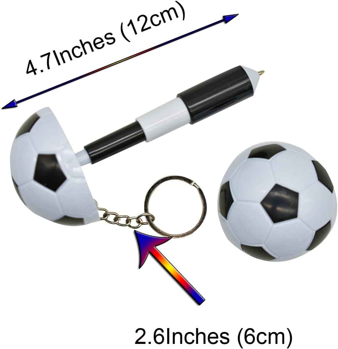 6PCS Novelty Mini Soccer Ball Pens Football Gel Pens - TTpen