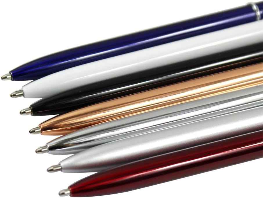 7PCS Slim Lightweight Metal Ballpoint Pens,Black Ink - TTpen