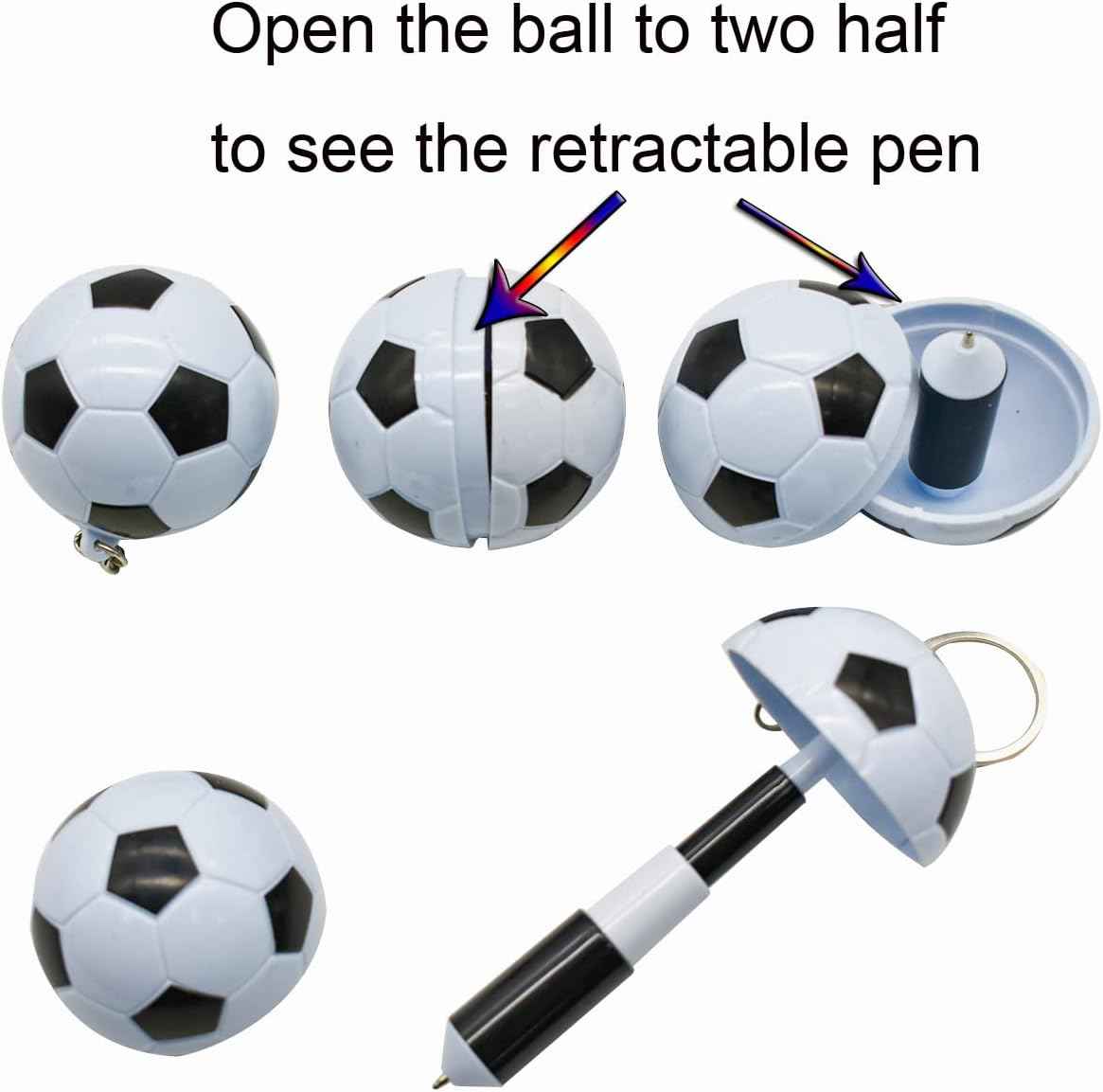 6PCS Novelty Mini Soccer Ball Pens Football Gel Pens - TTpen