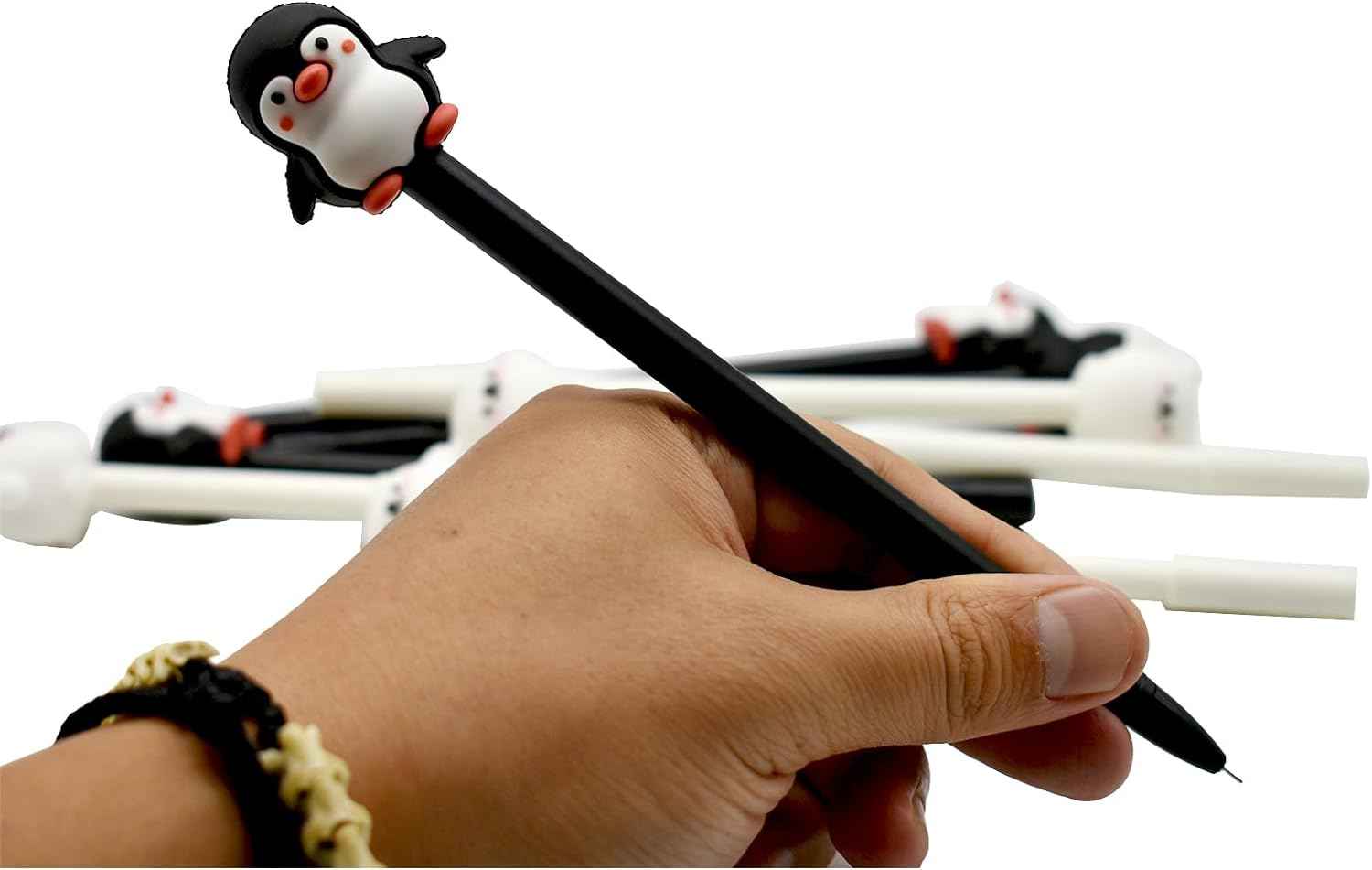 8PCS Penguin Polar Bear Gel Pens Black Ink 0.5mm for Kids School - TTpen