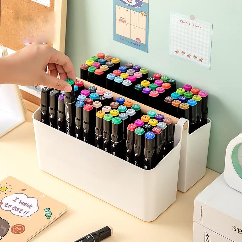 Plastic Art Supply Storage Organizer,Marker Pen Holder Craft Caddy