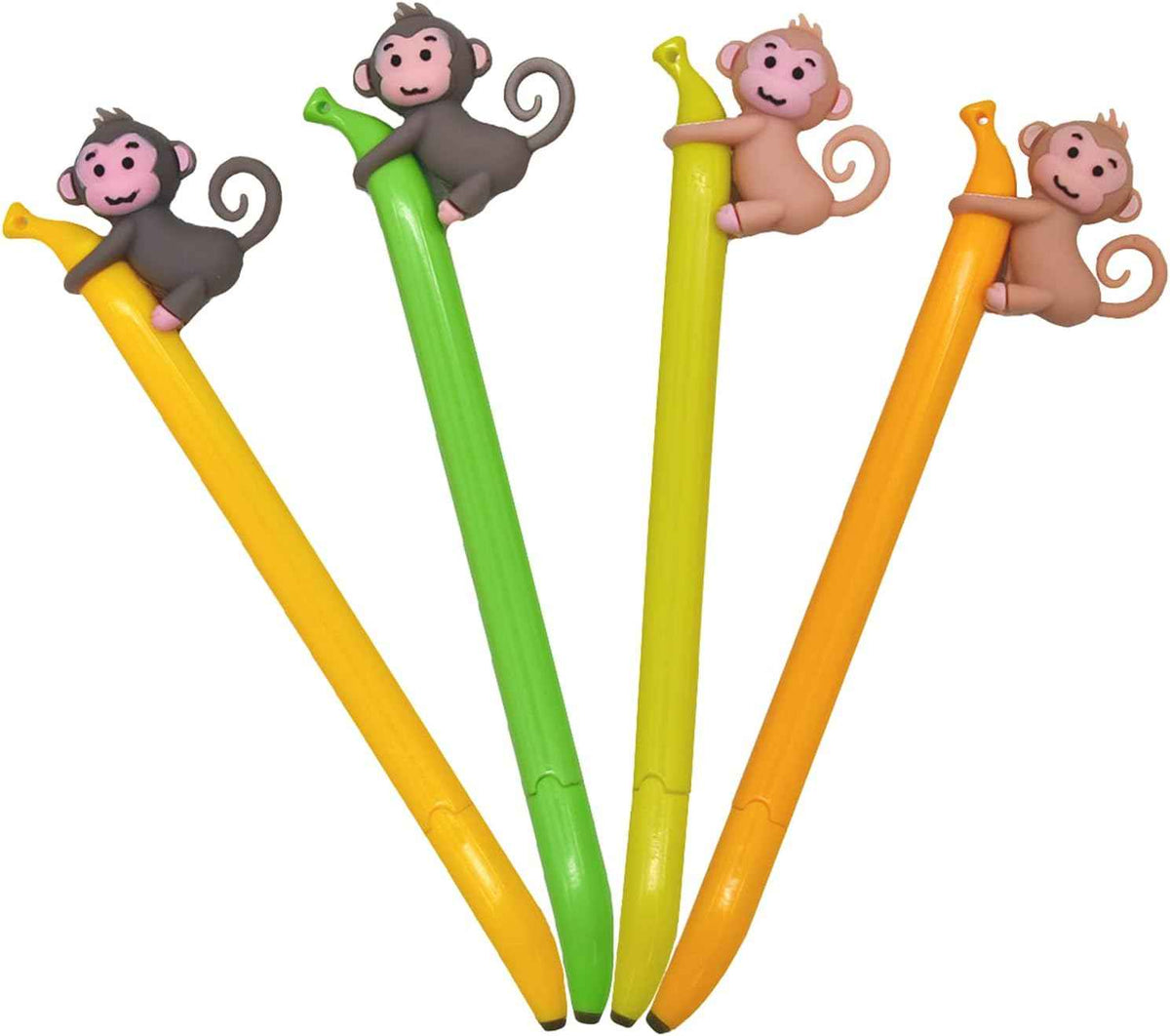9PCS Cute Monkey Climbing Banana Gel Pens 0.5 mm For Kids School - TTpen