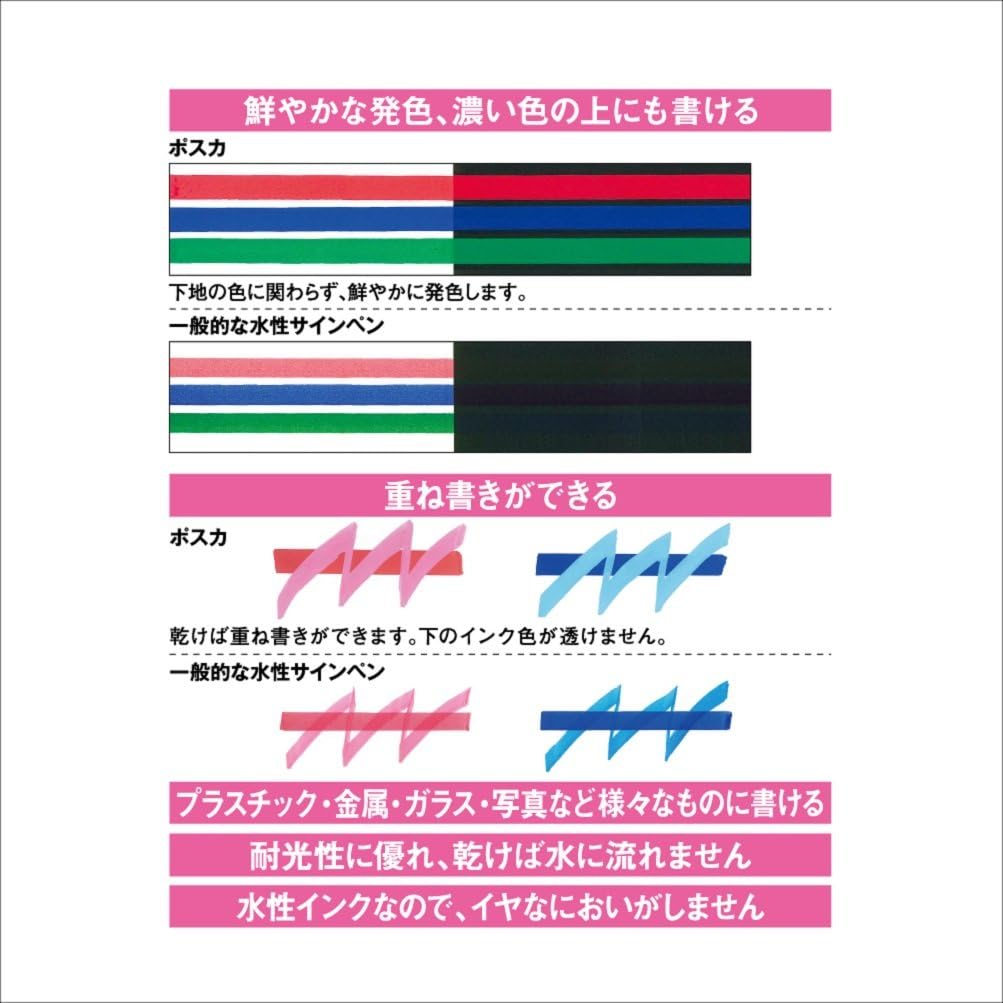 Uni Posca PC-1ML Glitter Markers 7-Pack