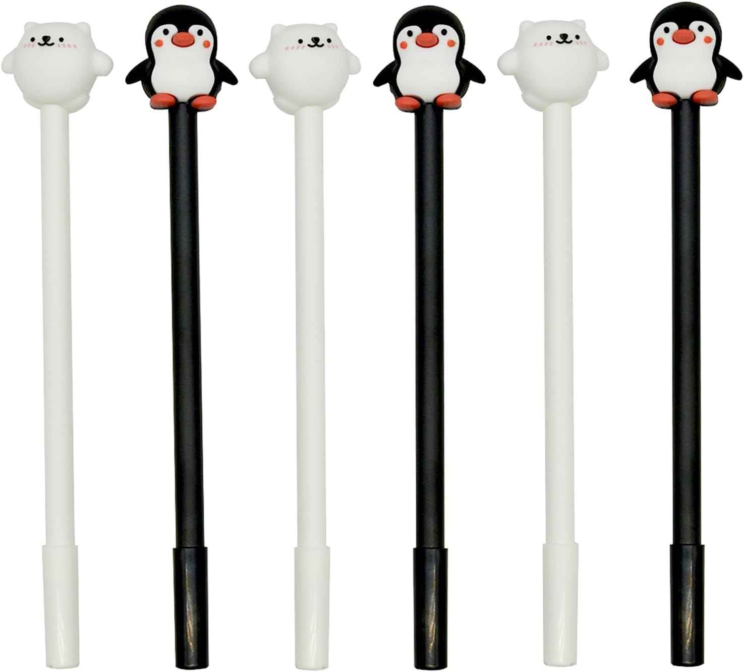 8PCS Penguin Polar Bear Gel Pens Black Ink 0.5mm for Kids School - TTpen