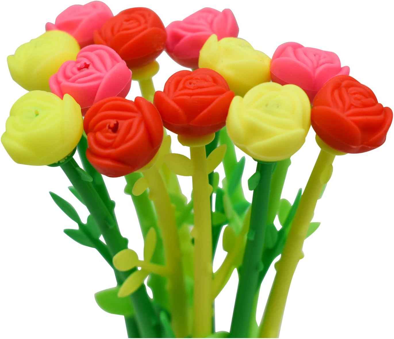 30PCS Fancy Rose Beautiful Floral Gel Pens Black for Kids Girls Women - TTpen