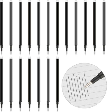 24 Pack Erasable Gel Ink Pen Refills Fine Point 0.5 mm (Black) - TTpen