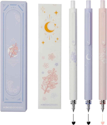 Kaco Rocket Retractable Gel Pens 0.5mm Fine Point 3 Pack - TTpen