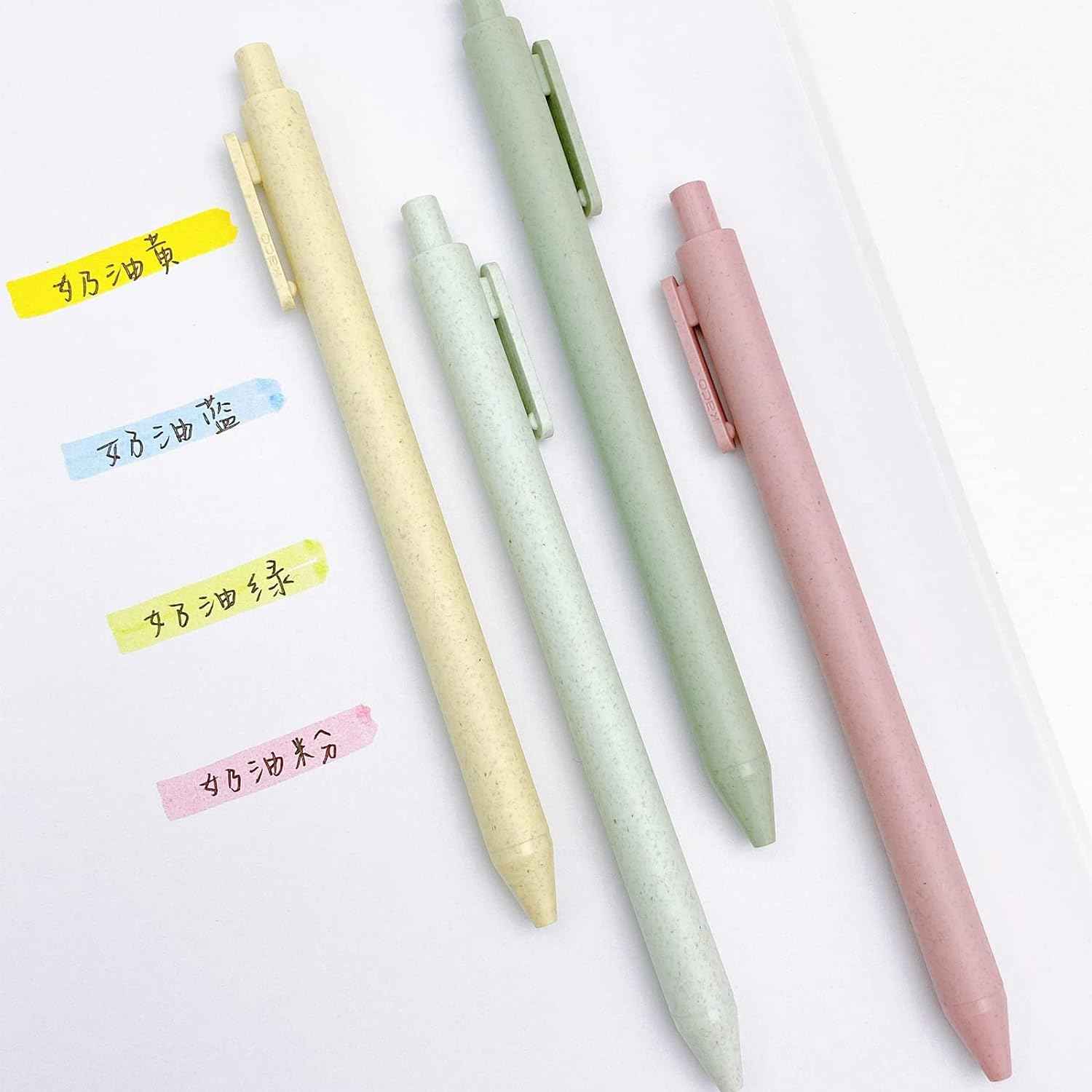 Kaco Biodegradable Gel Ink Pen Set with Black Ink 4 Pack - TTpen