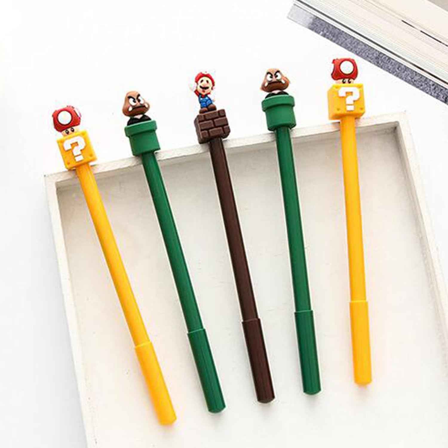 24Pcs Mario Party Favors Gel Pen - Mario Themed Gifts for Kids - TTpen