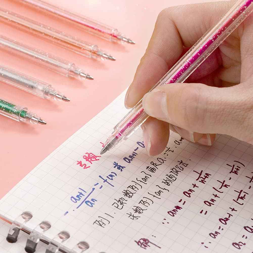 6/12/18 Colors Glitter Pen Set for Kids Adult Coloring Drawing Crafting Doodling - TTpen