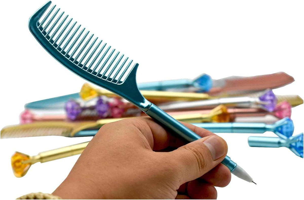 8PCS Comb Bling Diamond Gel Pens for Kids School - TTpen