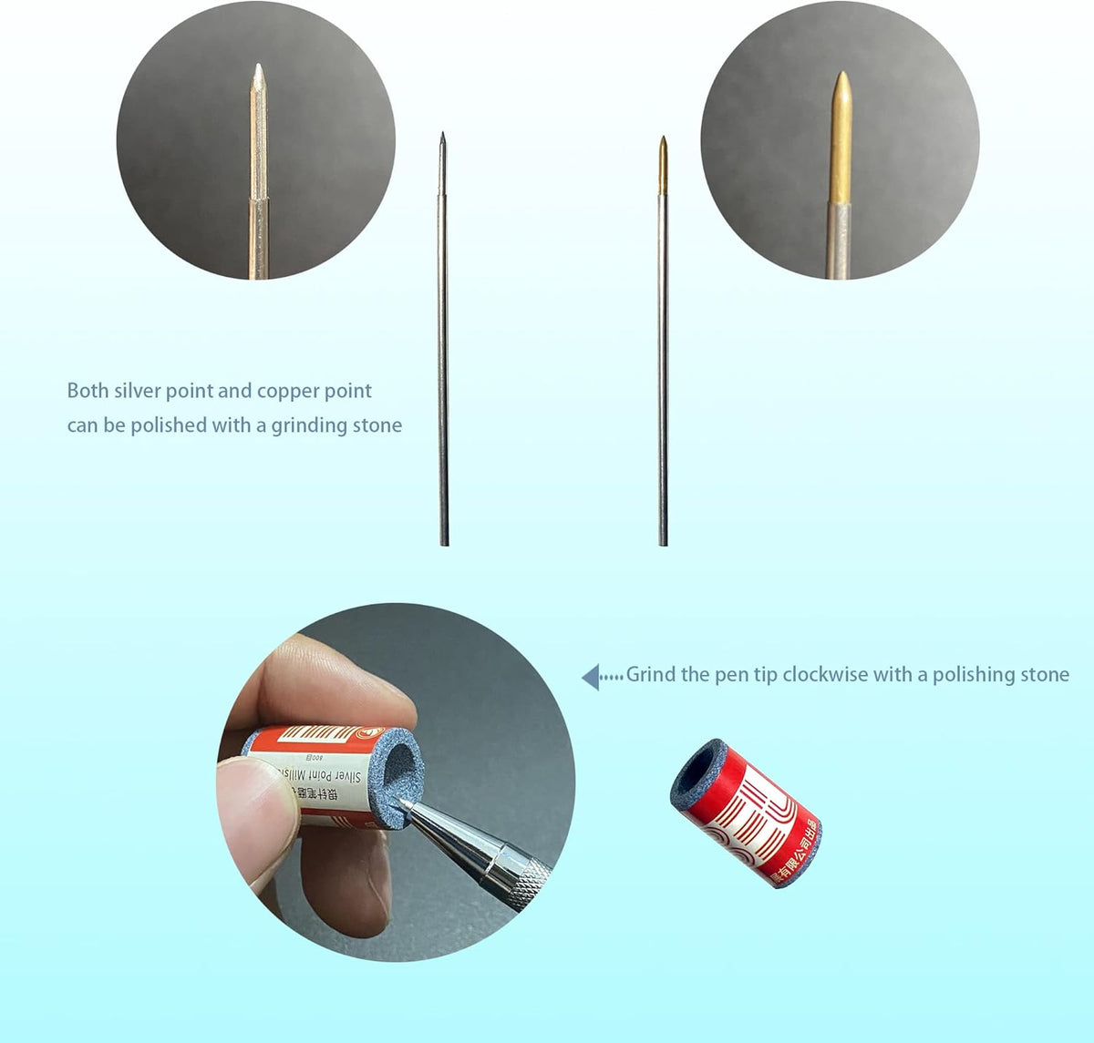 Silverpoint Automatic Mechanical Pencil for Silverpoint Sketch Paper