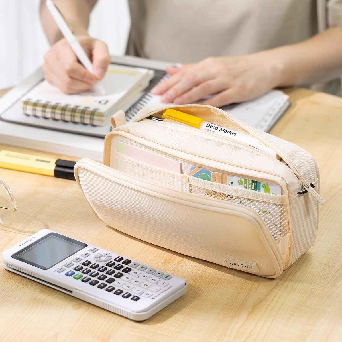 Large Capacity Pencil Case Organizer Pen Marker Holder - TTpen