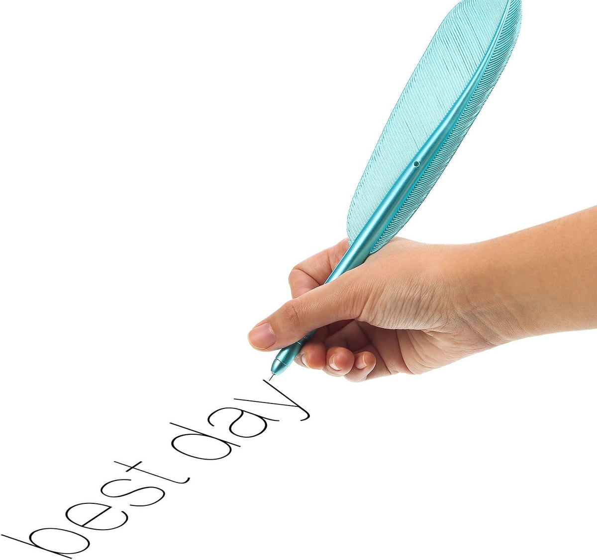 8pcs Artificial Feather Ballpoint Ink Pens
