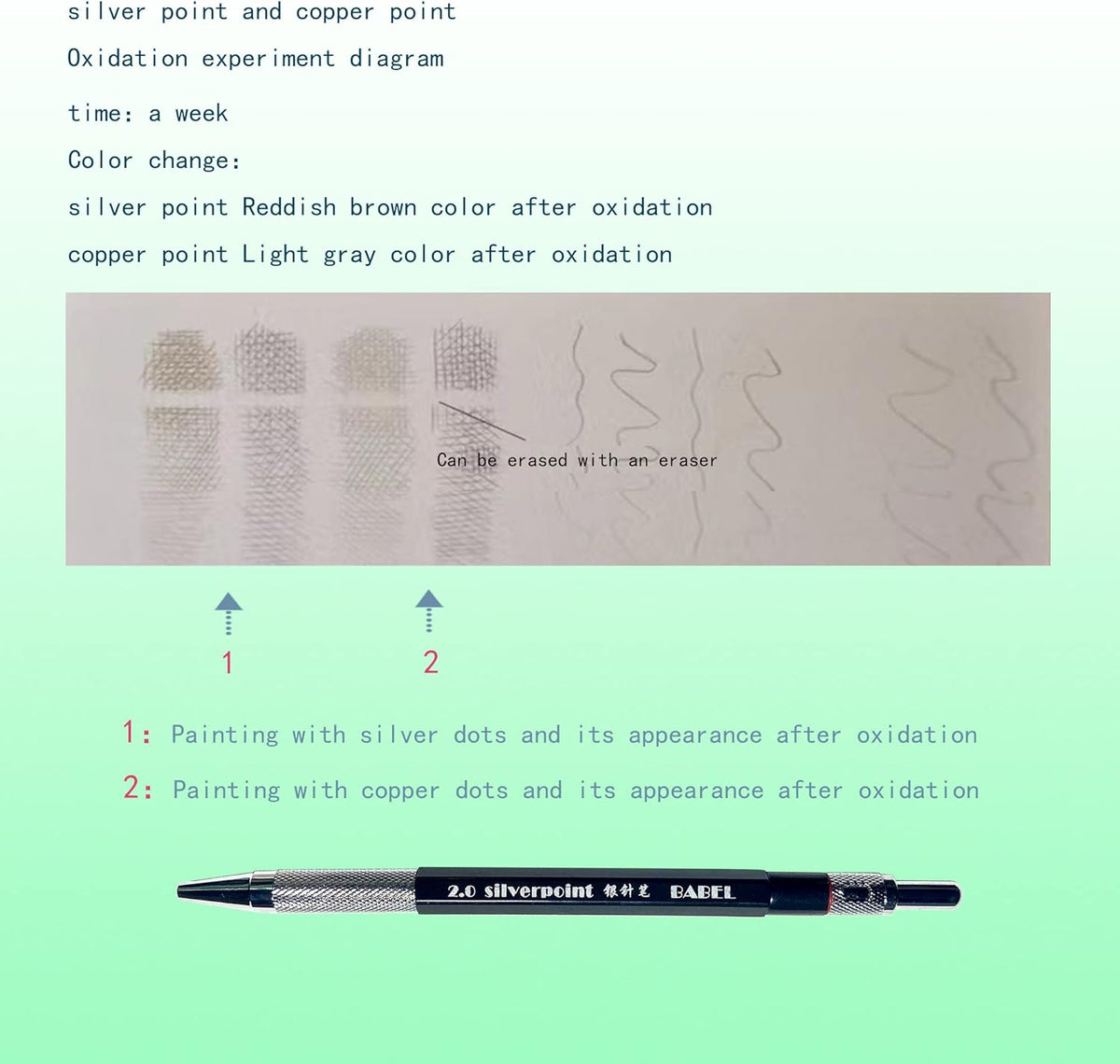 Silverpoint Automatic Mechanical Pencil for Silverpoint Sketch Paper