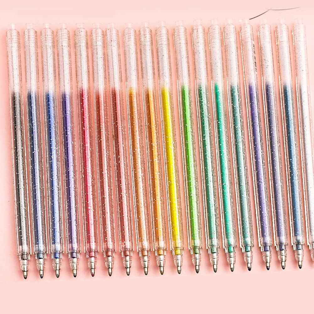 6/12/18 Colors Glitter Pen Set for Kids Adult Coloring Drawing Crafting Doodling - TTpen