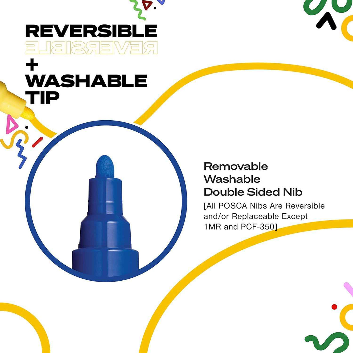 Uni Posca Paint Marker PC-5M - Medium Point - 8 Soft Colors