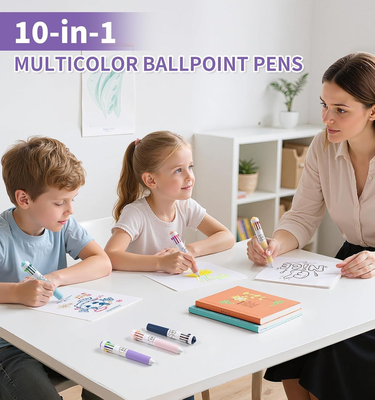 Languo 10-in-1 Multicolor Pen 6-Pack
