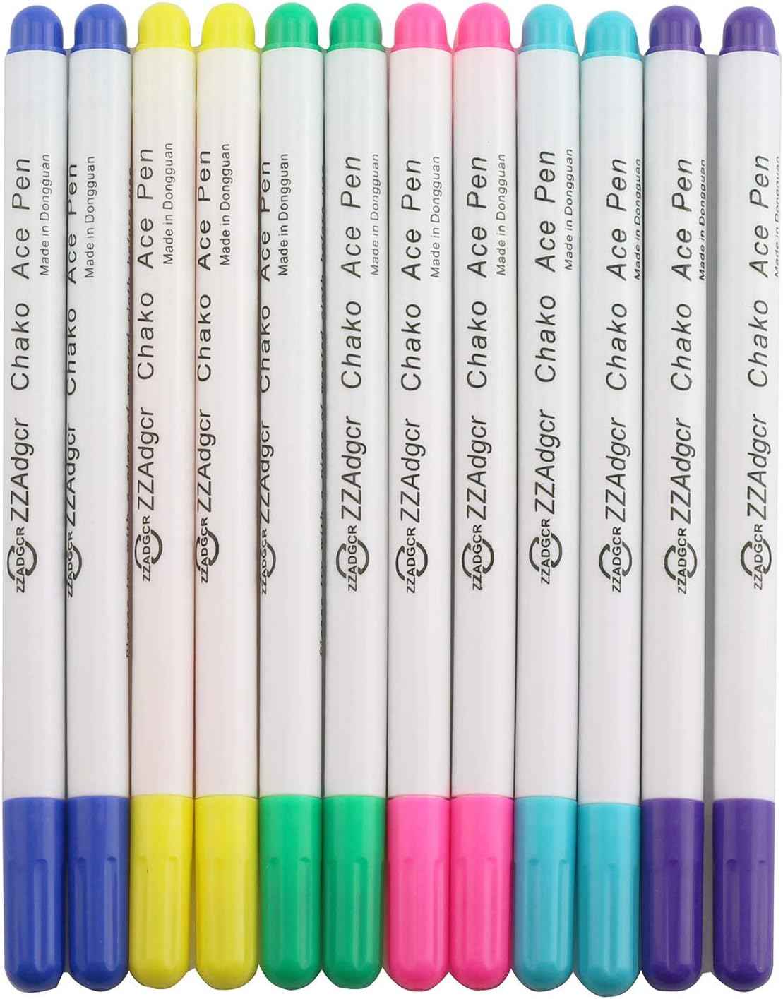 12pcs Disappearing Ink Fabric Marker Pen for Sewing 6 Color - TTpen