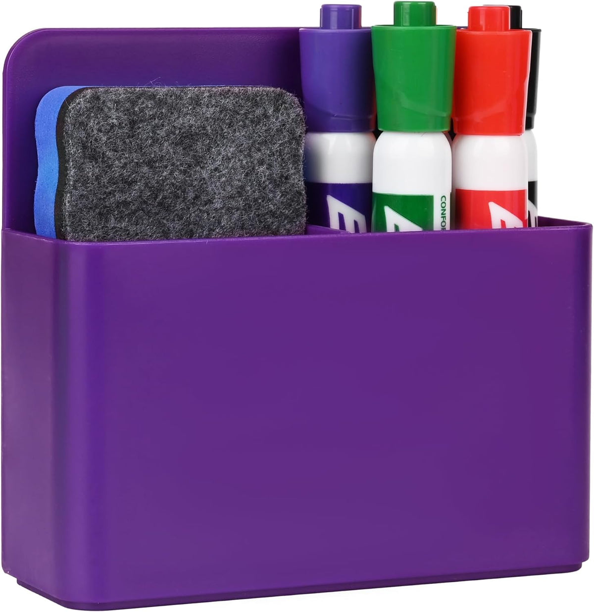 Magnetic Dry Erase Marker Pen Holder for Fridge Whiteboard,1 Pack Purple