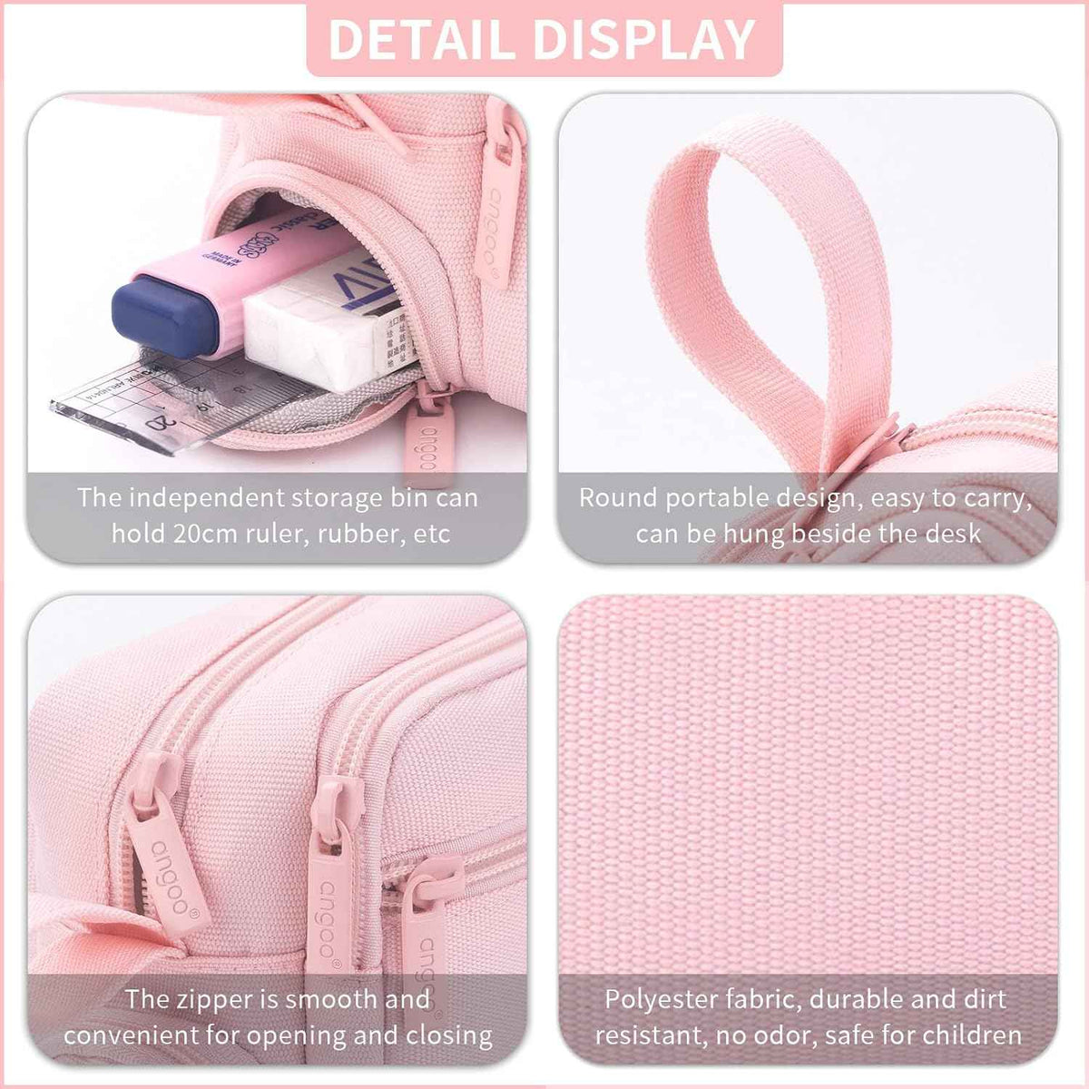 Large Pencil Case High Capacity Holder Box Storage Bag - TTpen