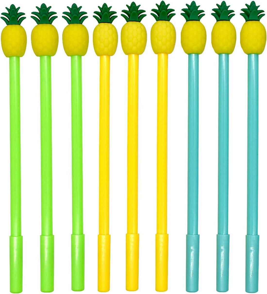 12PCS Cute Pineapple Fruit Gel Pens Black Ink 0.5mm - TTpen