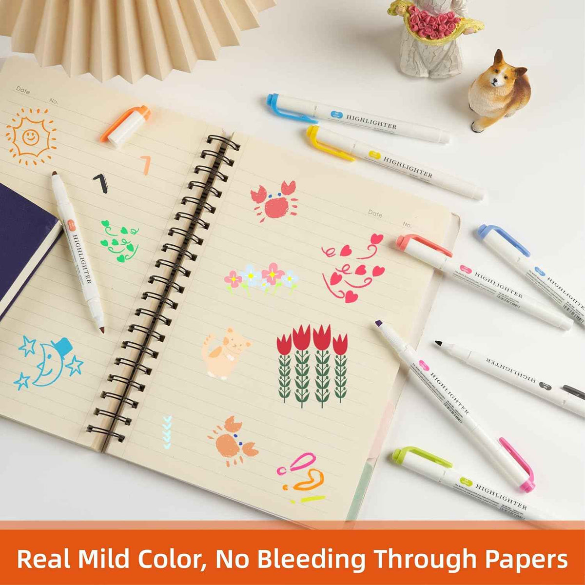 MAIKE Real Mild Pastel Highlighters 25 Assorted Colors Markers - TTpen