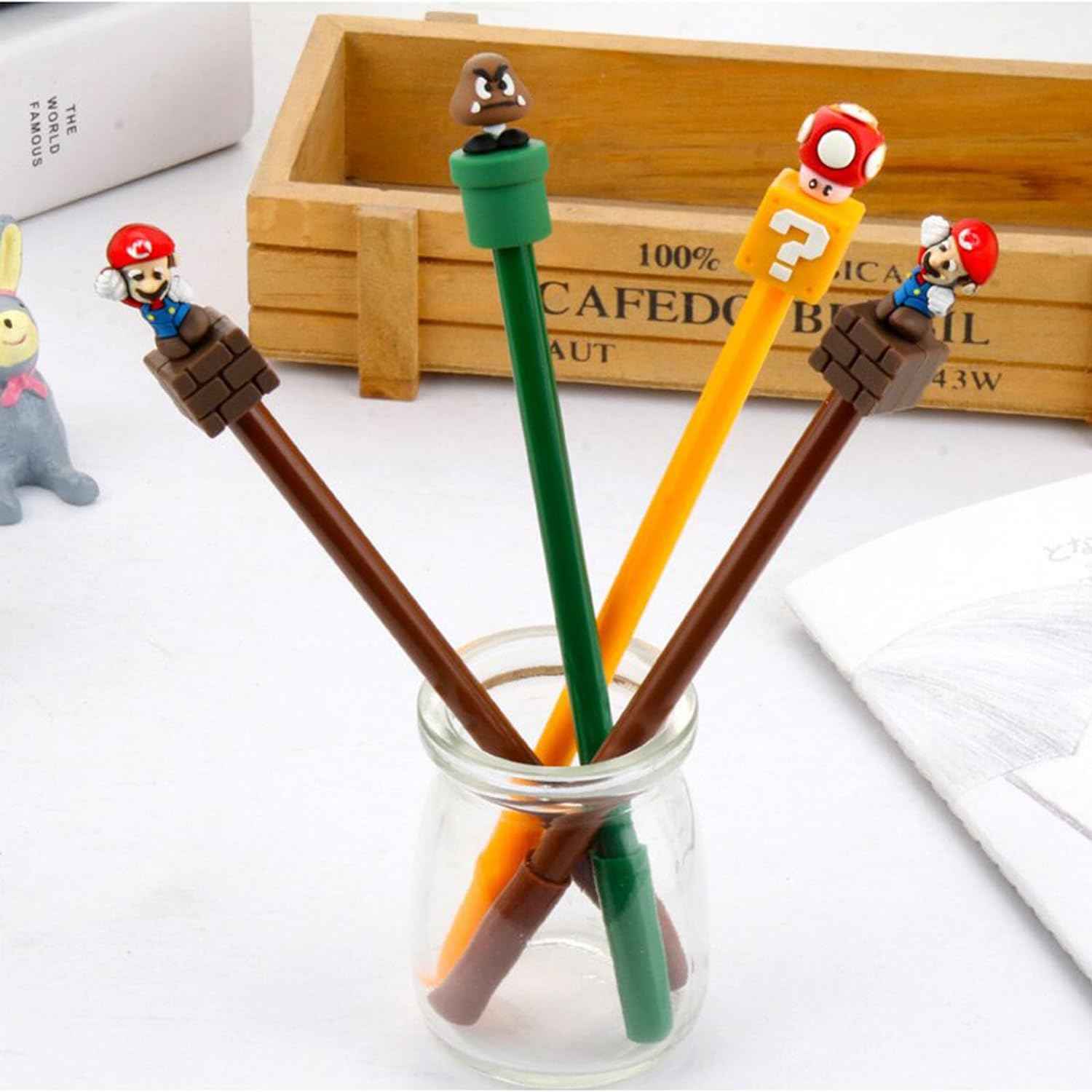 24Pcs Mario Party Favors Gel Pen - Mario Themed Gifts for Kids - TTpen