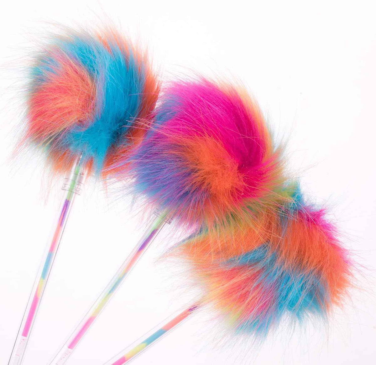 12 Pack Rainbow Color Pompom Gel Pens for Girls and Children - TTpen