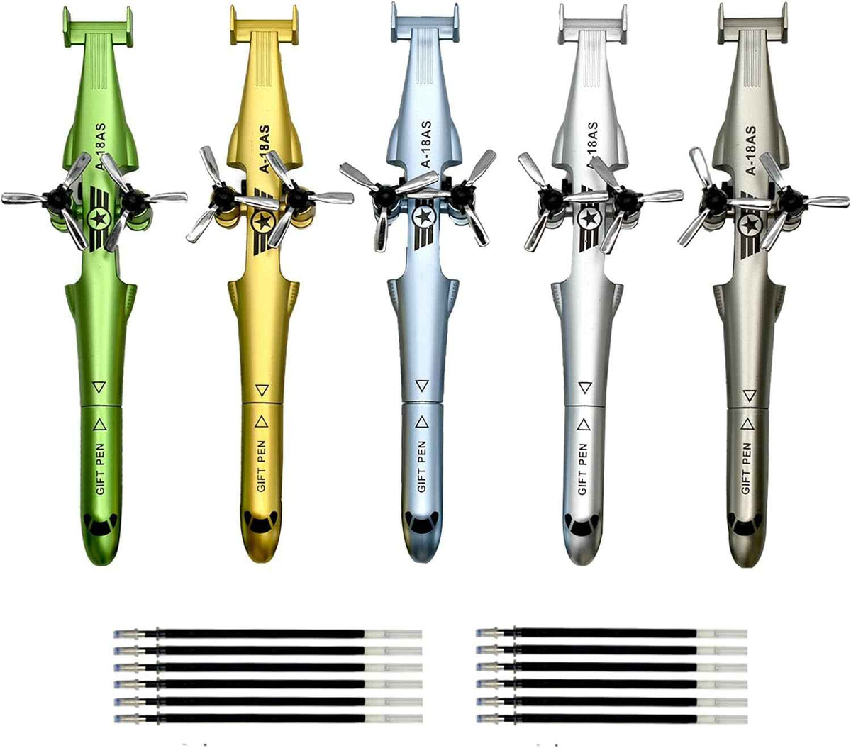 5PCS Novelty Warcraft Gel Pens Airplane Shape - TTpen