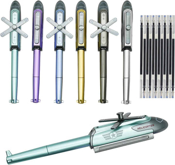 6PCS Novelty Helicopter Gel Pen with 12 pcs Refills for Kids - TTpen