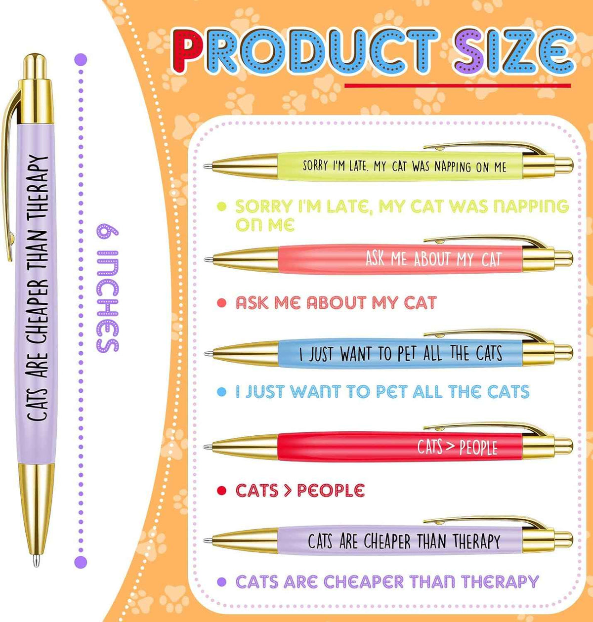 10pcs Cat Lovers Ballpoint Pen Set - TTpen
