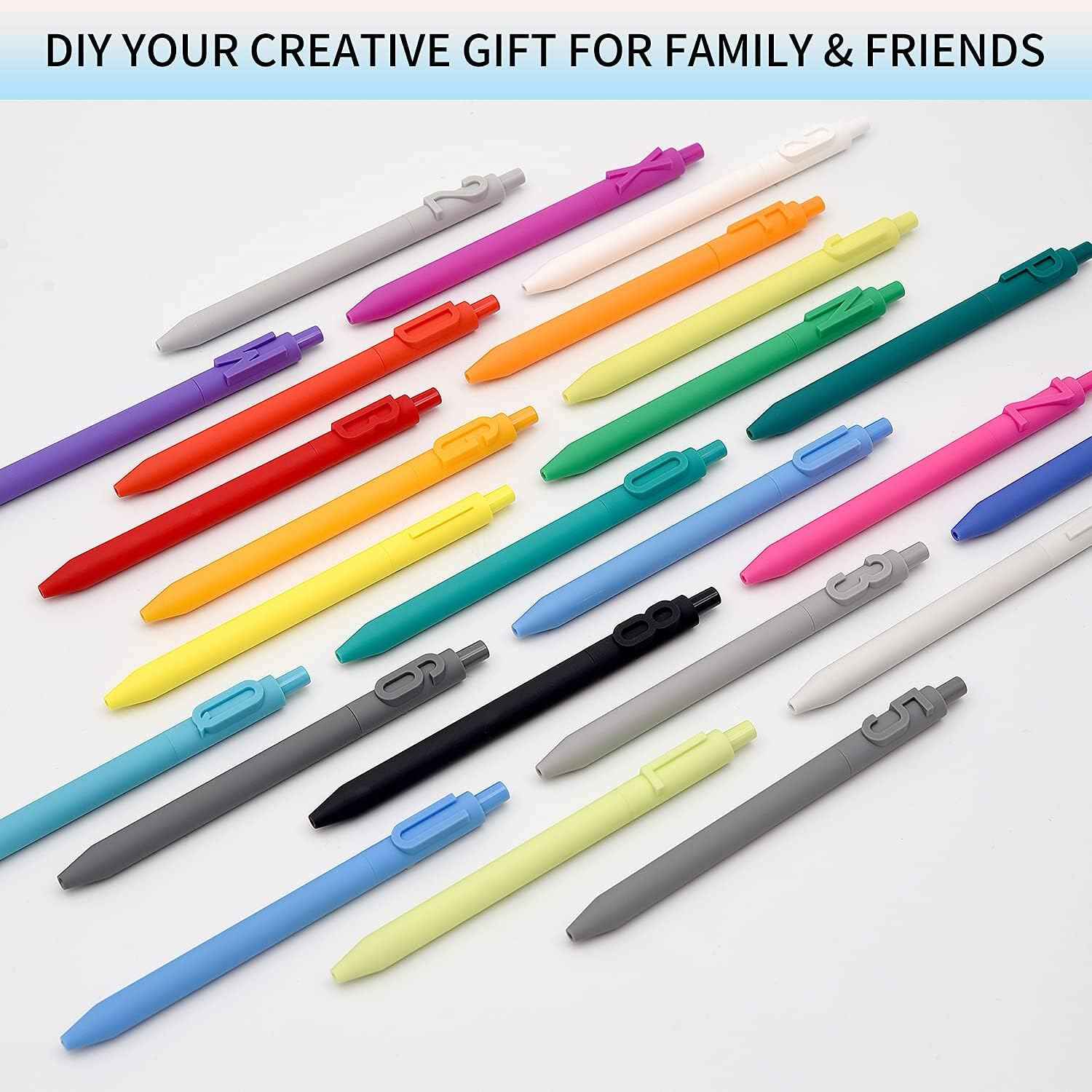Kaco 36 Color Retractable Gel Ink Pens with Alphabet Number - TTpen