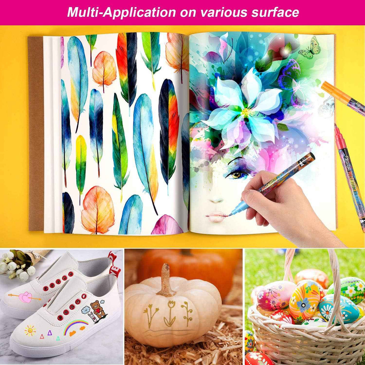 Guangna Shinning Metallic Marker Pens 12 Colors - TTpen