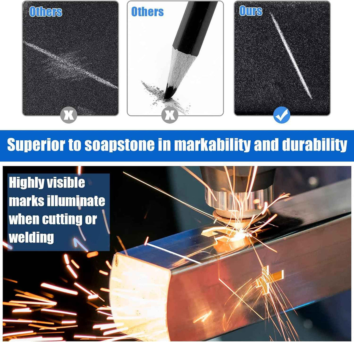 2Pcs Welders Mechanical Pencils with 48PCS Round Refills - TTpen