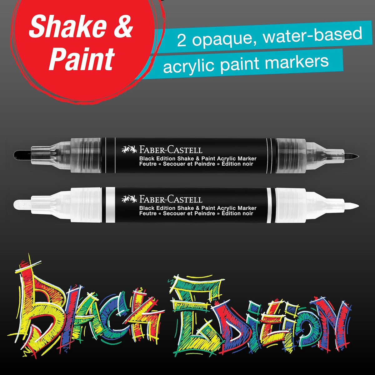 Faber-Castell Acrylic Paint Markers 2-Pack