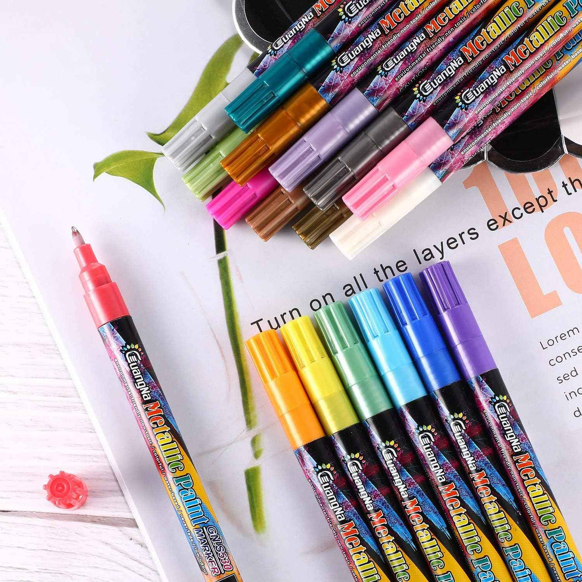 Guangna Shinning Metallic Marker Pens 18 Colors - TTpen