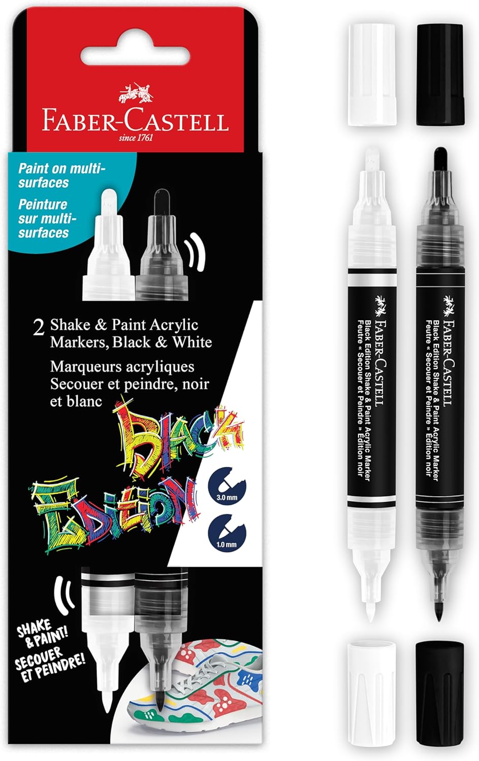 Faber-Castell Acrylic Paint Markers 2-Pack