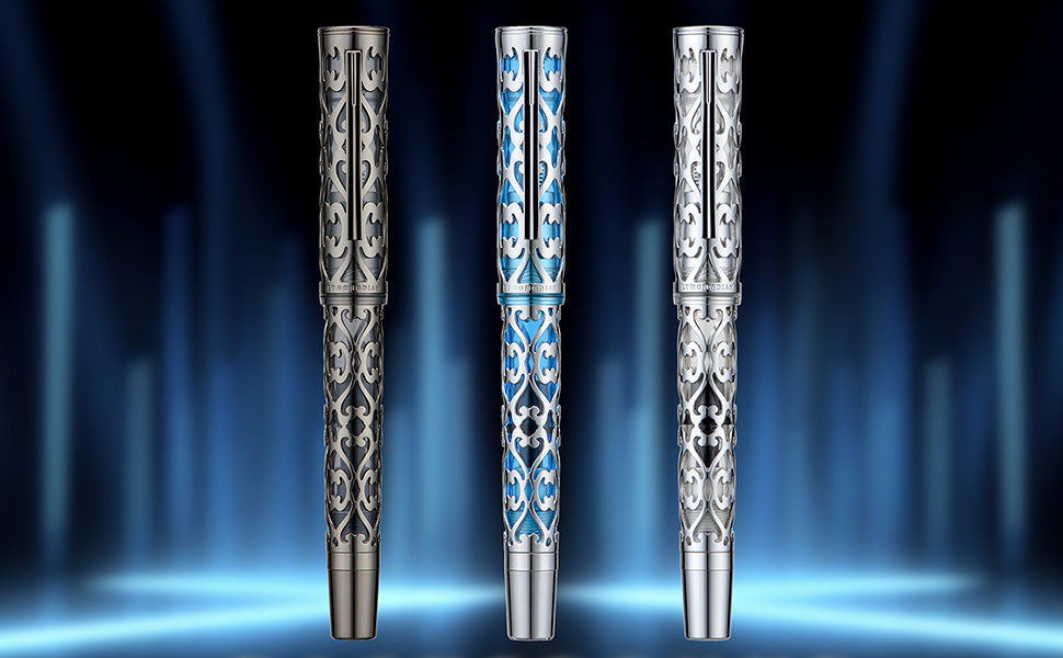 Hongdian D1 Piston Fountain Pen Hollow Skeleton Resin Pen