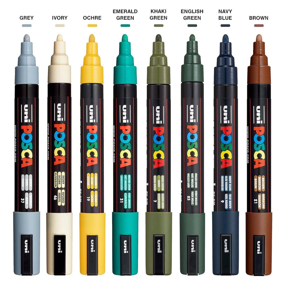 Uni Posca PC-5M Earth Markers 8-Pack