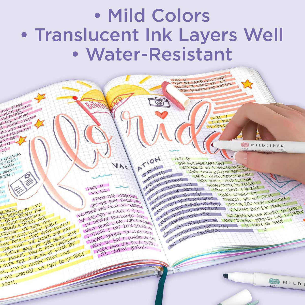 Zebra Mildliner Dual-Tip Highlighter Marker Pens Set,25 Colors