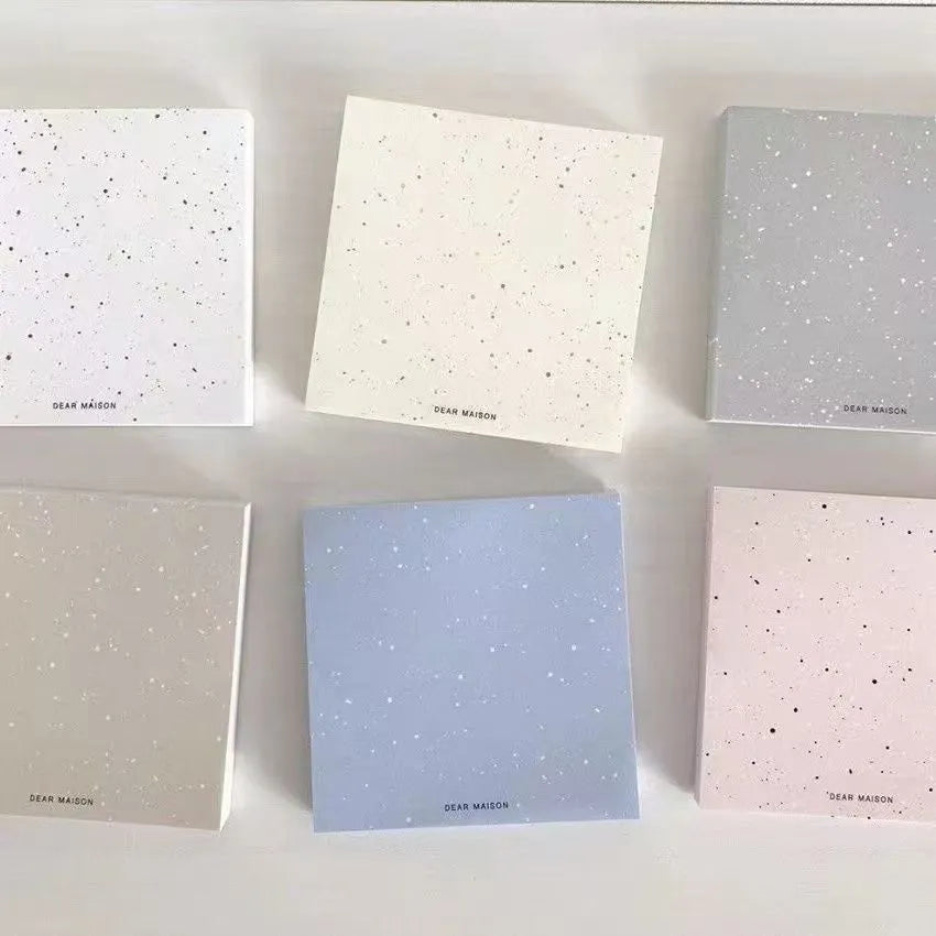 Morandi Color Splatter Sticky Notepads