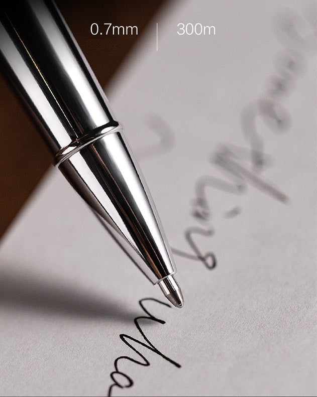 Deli A6Pro Oak Grain Capped Pen