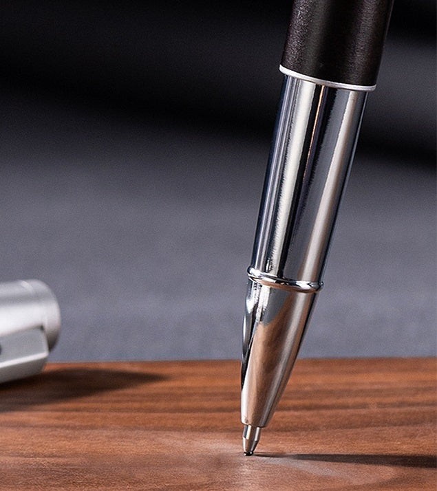 Deli A6Pro Oak Grain Capped Pen