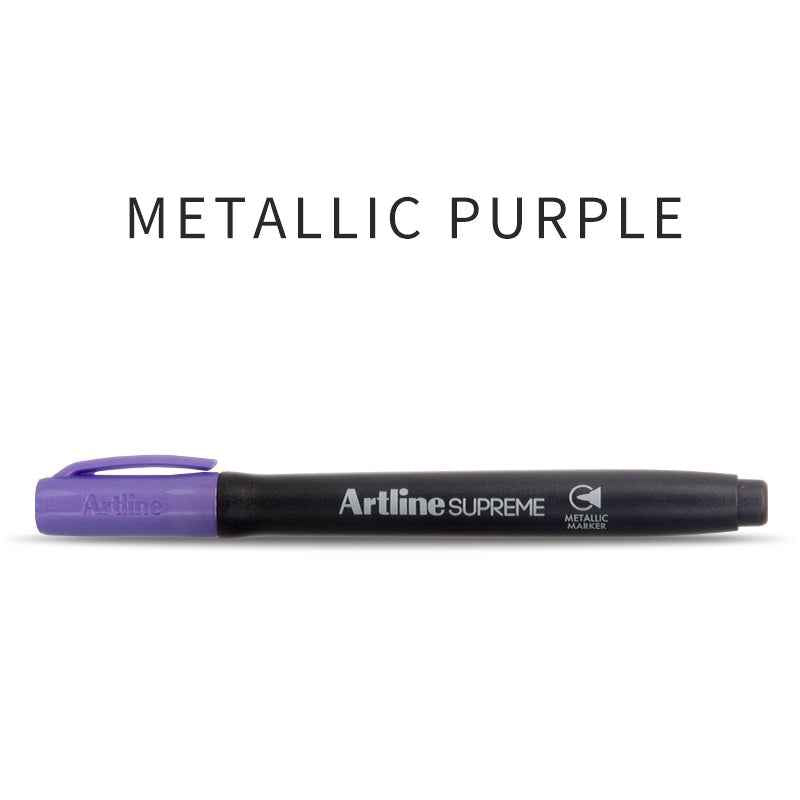 Artline SUPREME Metallic Marker Sets | 1.0mm Bullet Tip | 4 Pack
